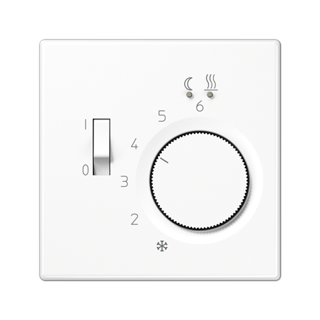 LS FTR 231 PL Eberle floor heating thermostat cover matt snow white