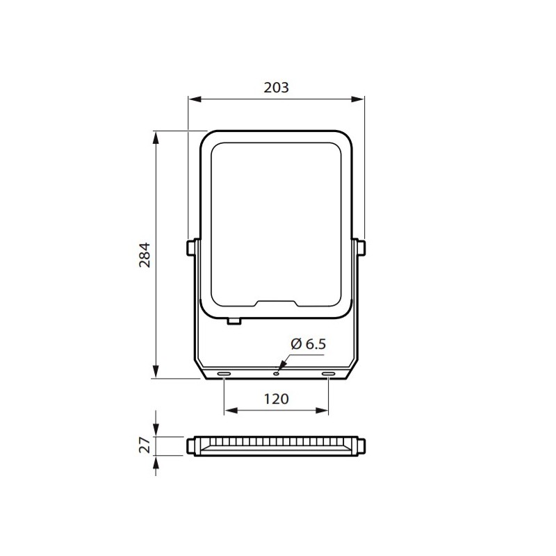 BVP164 LED 70W IP65 Ledinaire floodlight G3