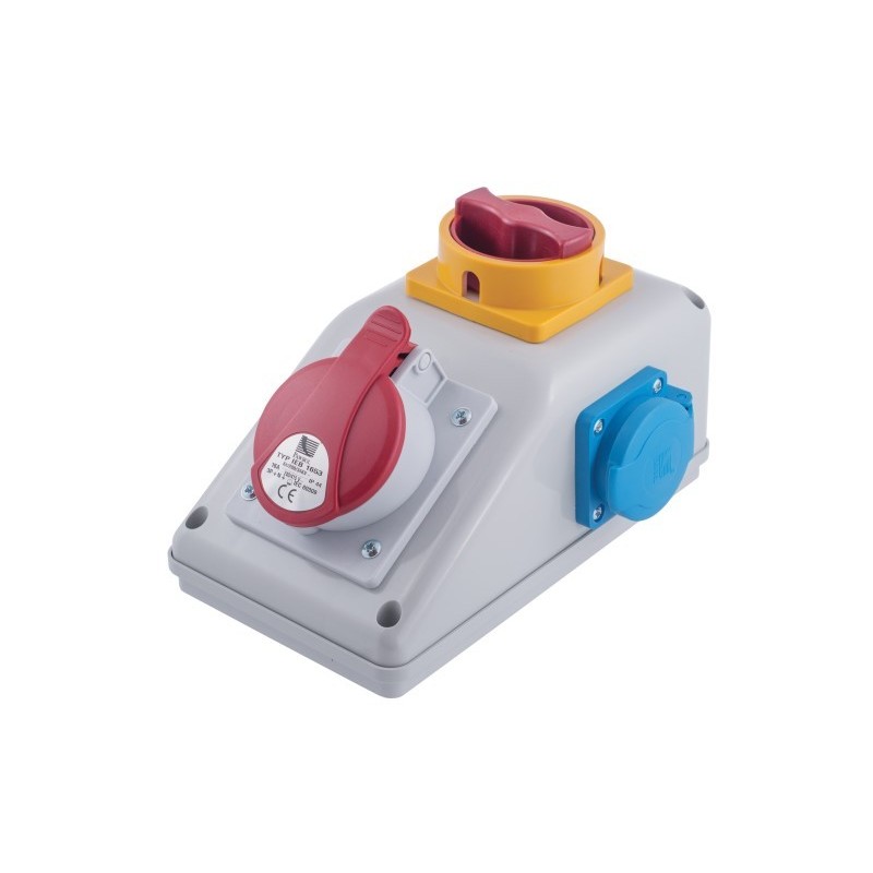 Seinapesa combo lülitiga 3F 16A B.165/1/01-S